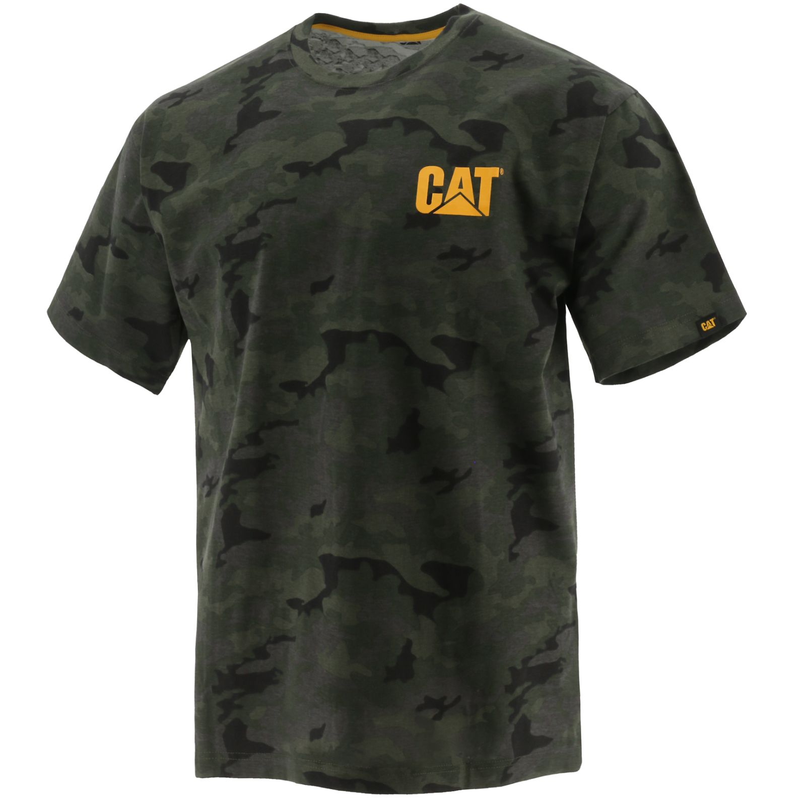 Caterpillar Trademark - Mens T-Shirts - Camo - NZ (394YDBONI)